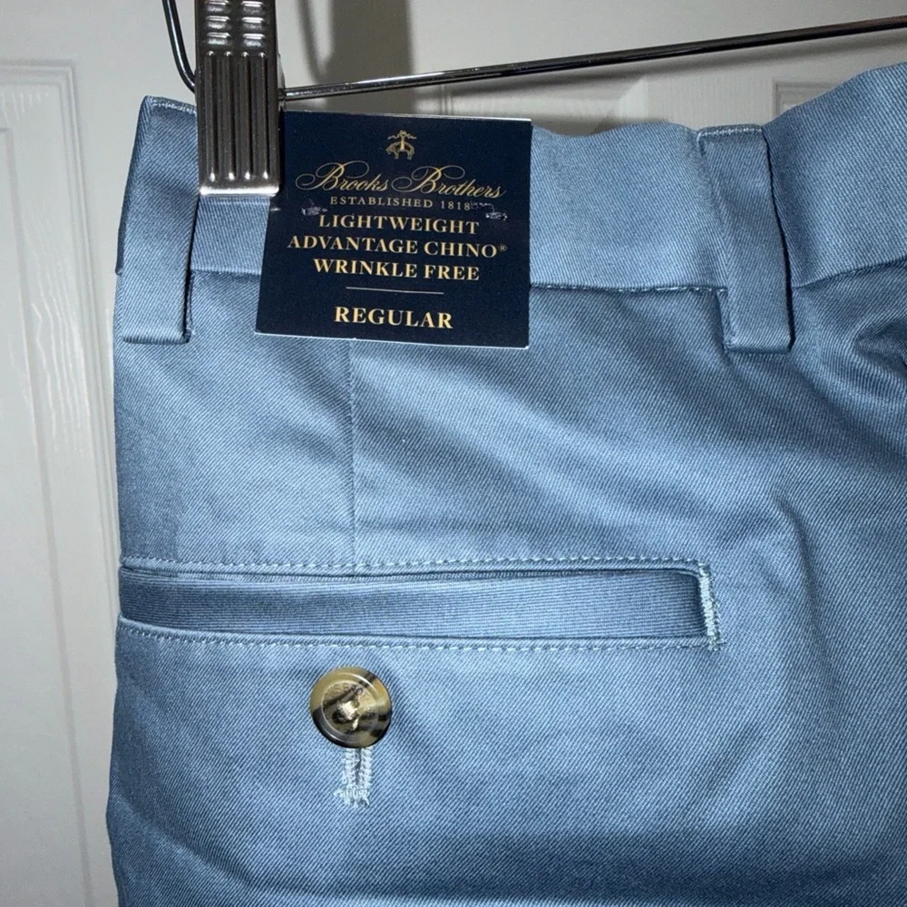 NWT BROOKS‎ BROTHERS CHINO PANTS BLUE 30x32